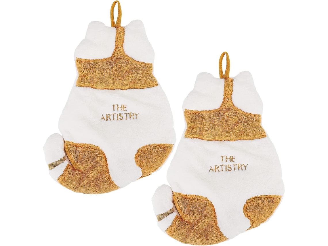 Toalhas Fofas e Absorventes, Conjunto de 2 Toalhas para Cozinha e Banheiro, Toalhas Infantis BRILVIBERA