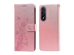 25-26 For Oneplus Nord 5 5g Leather Case Butterfly Floral Imprint Wallet Stand Cover