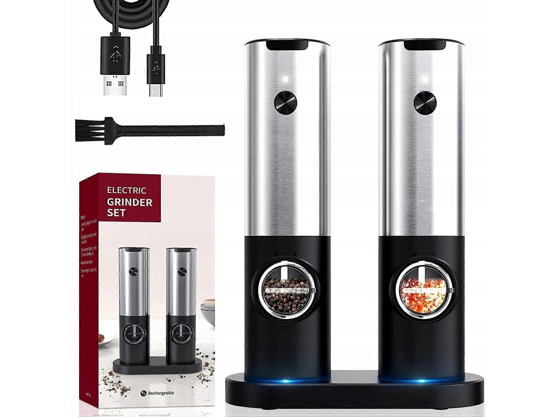 Conjunto de Moedores Elétricos para Sal e Pimenta. GOKOCO