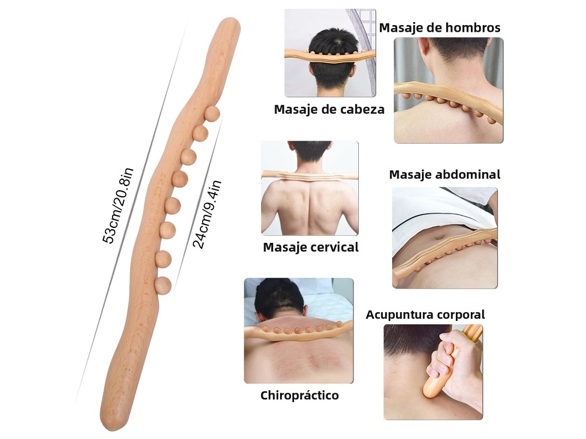 (tipo A) Bastão De Massagem Gua Sha De Madeira De Perfil Baixo, Ferramenta De Emagrecimento Meridiano, Placa Gua Sha Para Celulite