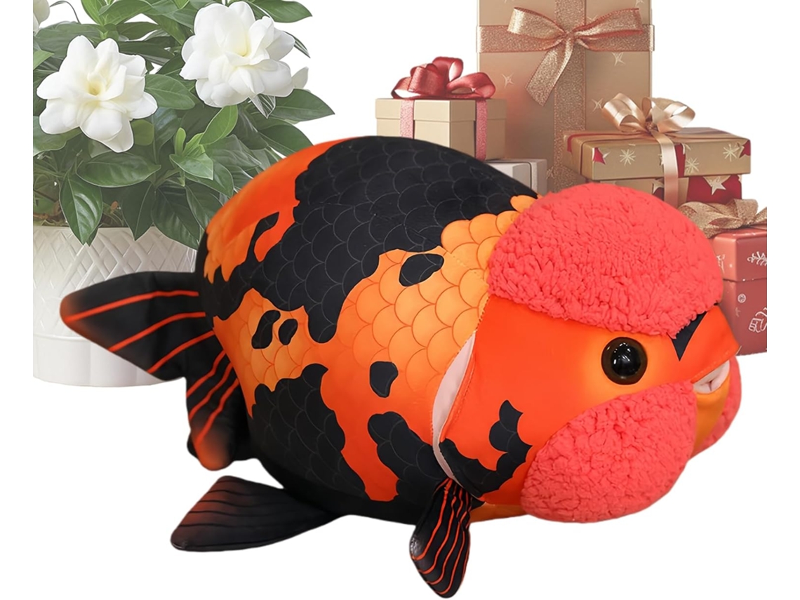 Peixe De Pelúcia Fofo, Brinquedo 3d, Carpa Ranchu