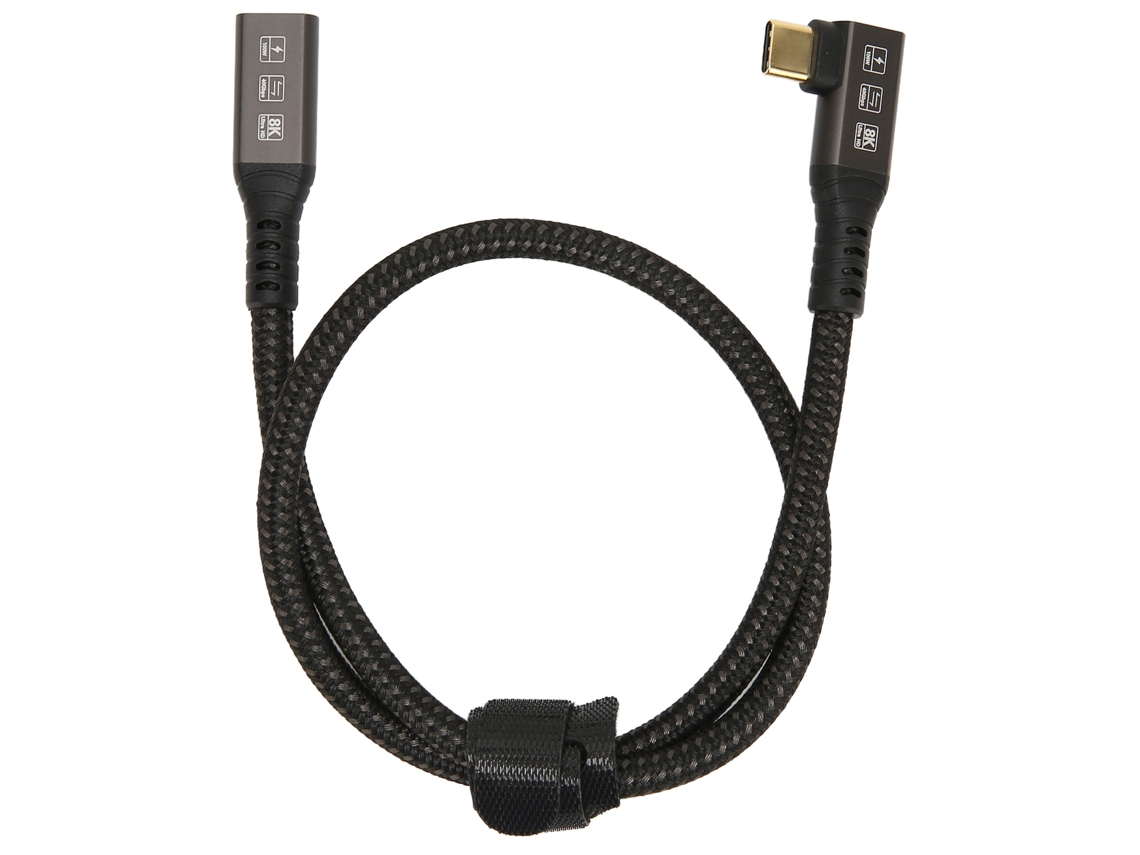 Cabo De Extensão Usb4.0 Tipo-c Macho Para Fêmea Transmissão De Vídeo 8k Carregamento 100w Transferência De Dados 40gbps