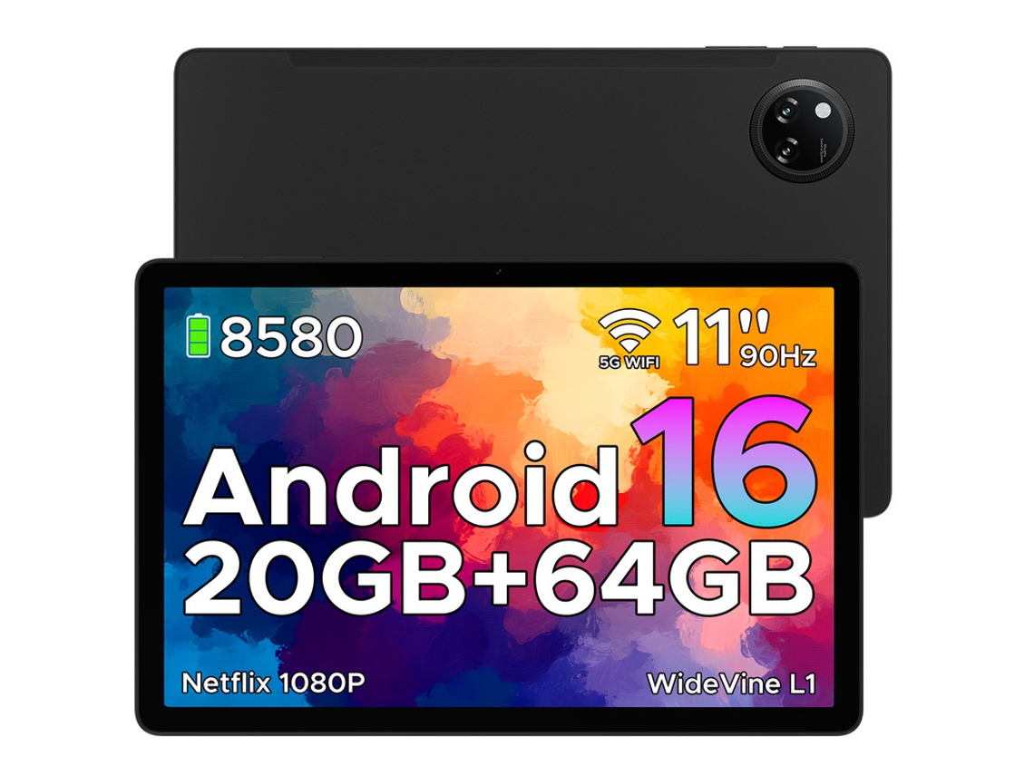 Doogee Tab A9+ Tablet 11 Polegadas Android 15 20gb Ram 64gb 90hz Wifi 8580mah 2tb