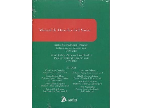 Livro Manual de derecho civil vasco de General Rapporteur Jacinto Gil Rodríguez (Espanhol)