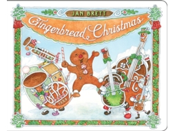 Livro gingerbread christmas de jan brett (inglês)