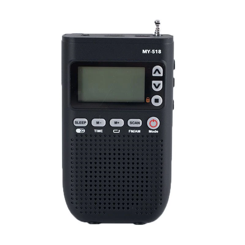 Mini Rádio MDUG com Duplo Visor Led, Bluetooth 5.3, Cartão Tf, USB
