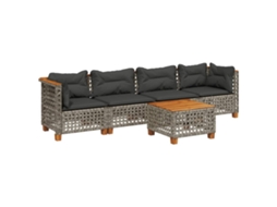 Garden Sofa Set, Garden Sofa Sets Vidaxl Cinzeto Rattan / Vime (n/a)