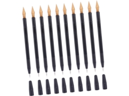 Canetas Multifuncionais Para Raspar, Para Meninos E Meninas, 10 Unidades, Pretas, Canetas Stylus Duplas.