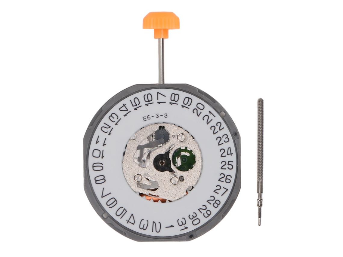Movimento de Relógio de Quartzo 3 Pinos para 1m12 com Acessórios de Reparo Fácil Setup