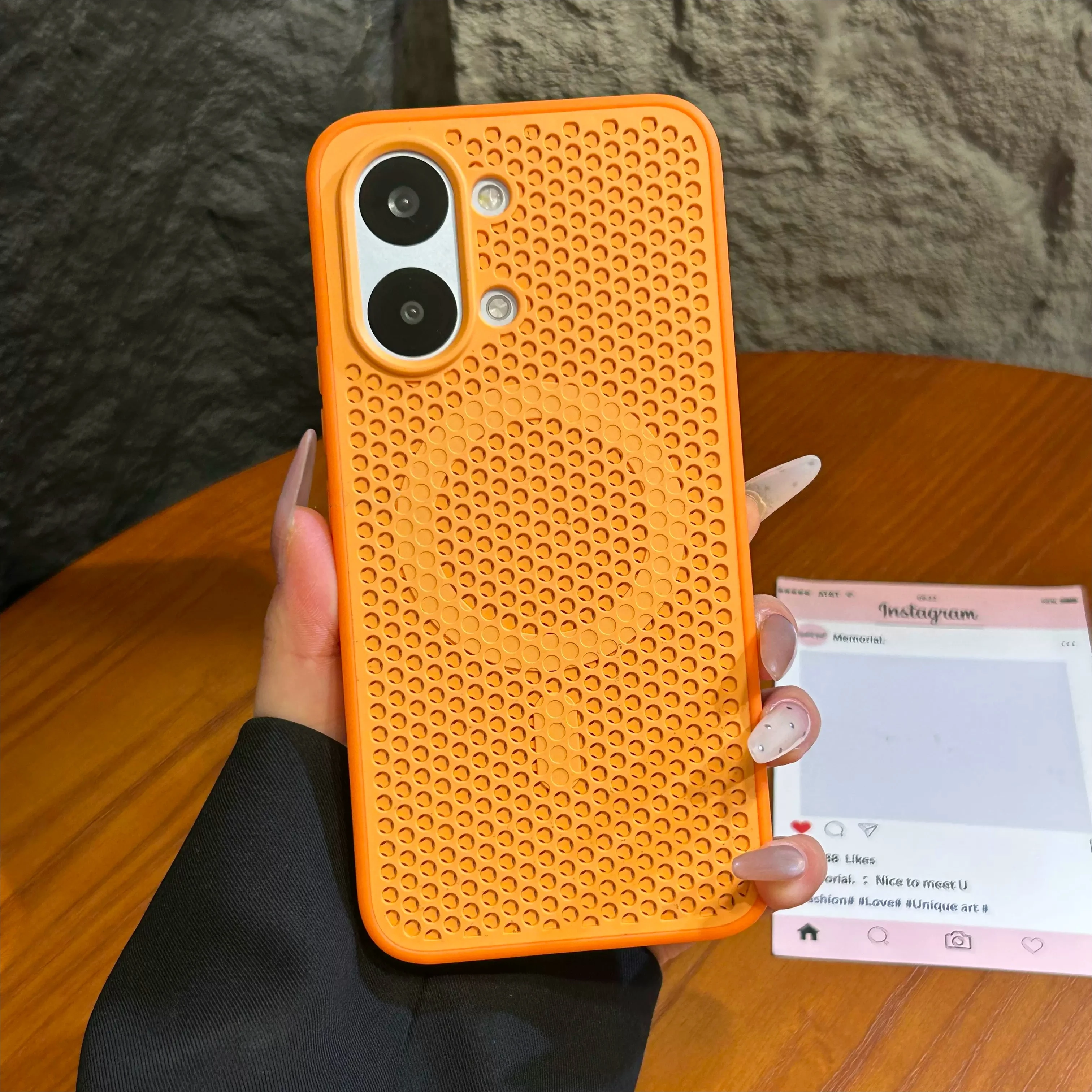 (laranja, Poco X8 Pro Max) Capa Protetora Rígida Magnética Respirável À Prova De Choque