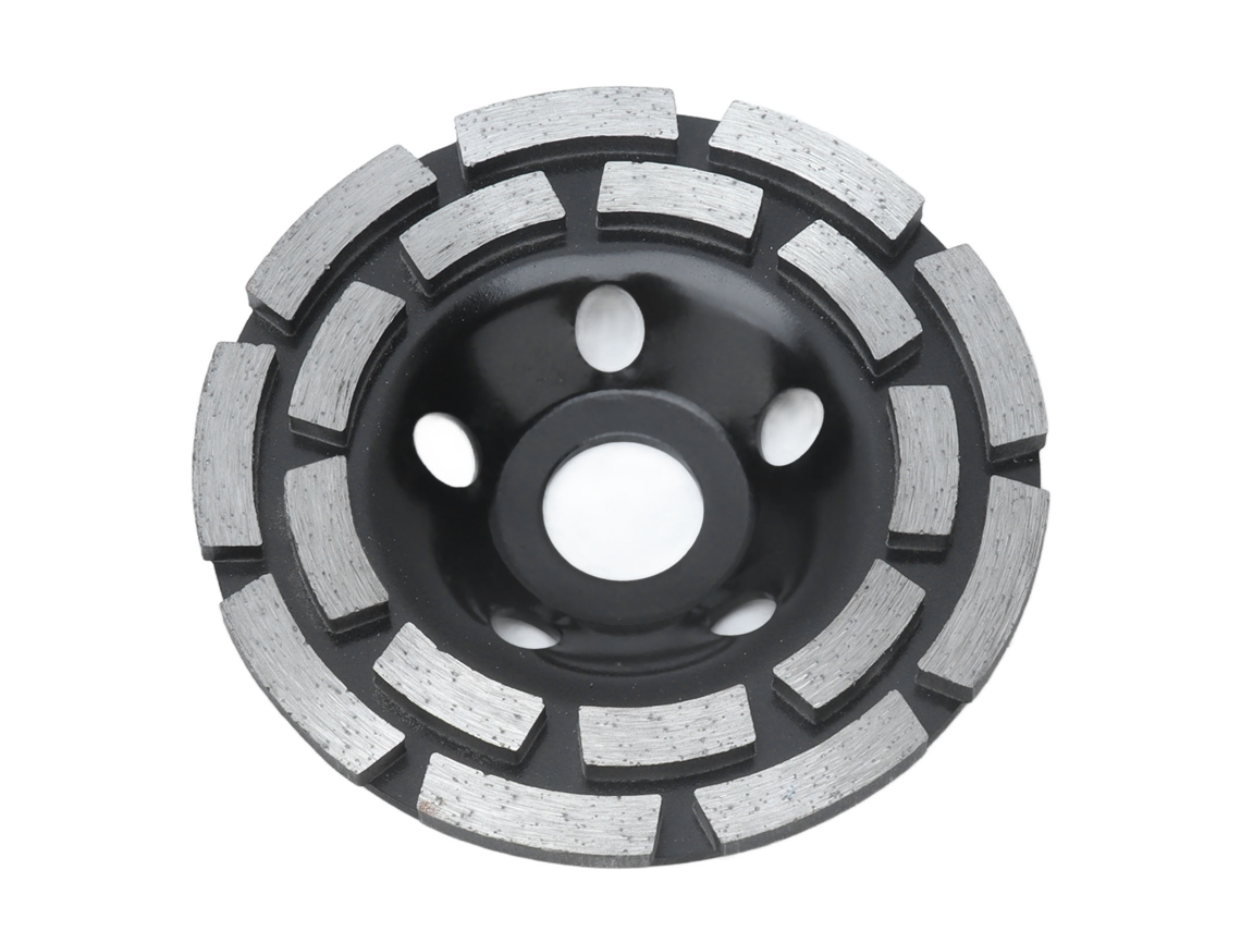 Disco De Esmeril De Diamante Para Piedra Y Concreto Bajo Vibración Kit Negro 115mm