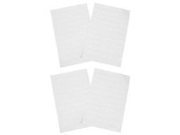 Ibasenice Adesivos Redondos De Acrílico Branco, Dupla Face, Sem Deixar Resíduos, 300 Unidades