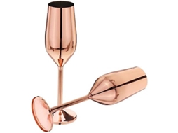 2 Peças Taças de Champanhe em Aço Inoxidável 200 Ml Inquebrável para Festas de Casamento e Aniversários Aço Inoxidável Estilo 3 ZMDECQNA
