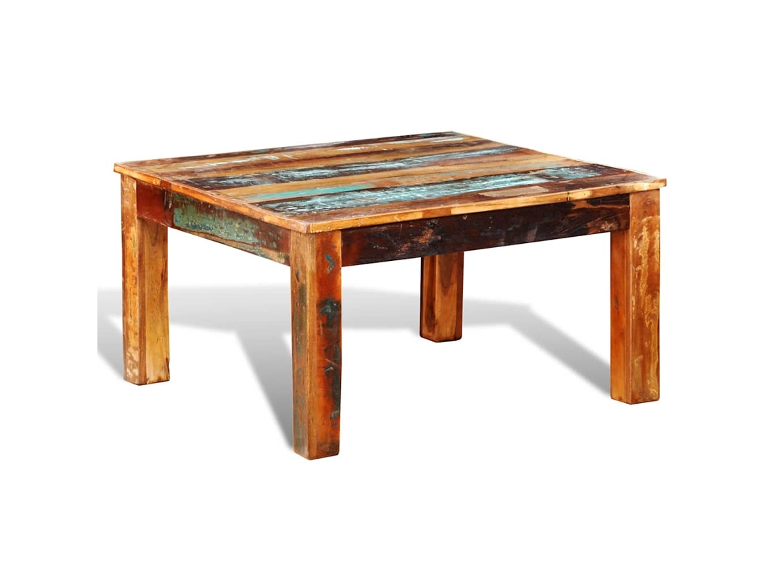 Mesa de Centro Quadrada em Madeira Reciclada MAISON EXCLUSIVE