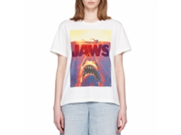 Rockinstone Jaws Movie Wrecktangle White Adult T-shirt Size:xxxl