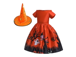 1 Conjunto de Fantasia de Bruxa para Decorações de Halloween ALLINLESS