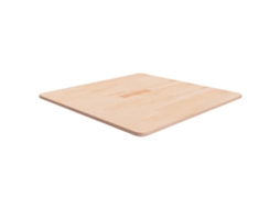 Vidaxl Tampo De Mesa Quadrado 70x70x1,5 Cm Carvalho Maciço Não Tratado