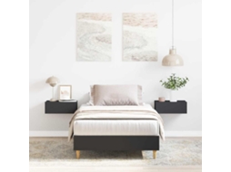 Vidaxl Estrutura Cama S/ Colchão 100x200 Cm Derivados de Madeira Preto