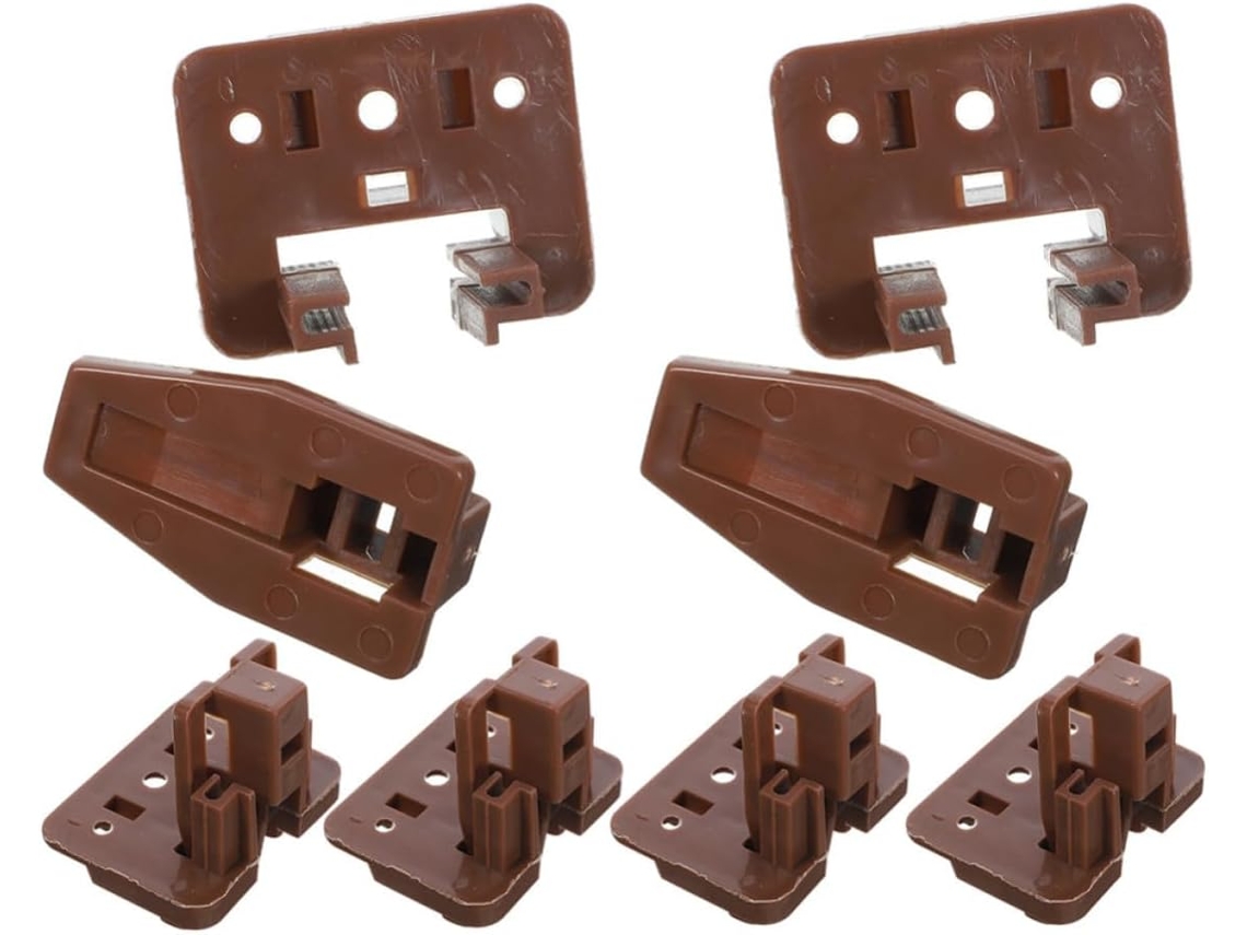 Ultechnovo Conjunto De 6-batentes Gaveta Plástico Para Cômodas E Gavetas Trailers Com Funcionamento Suave Em Abs