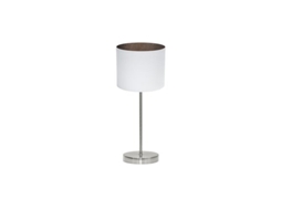 Tatiana Candeeiro de Mesa 1X14 Níquel/Óxido Branco 42X17X17 Cm FABRILAMP