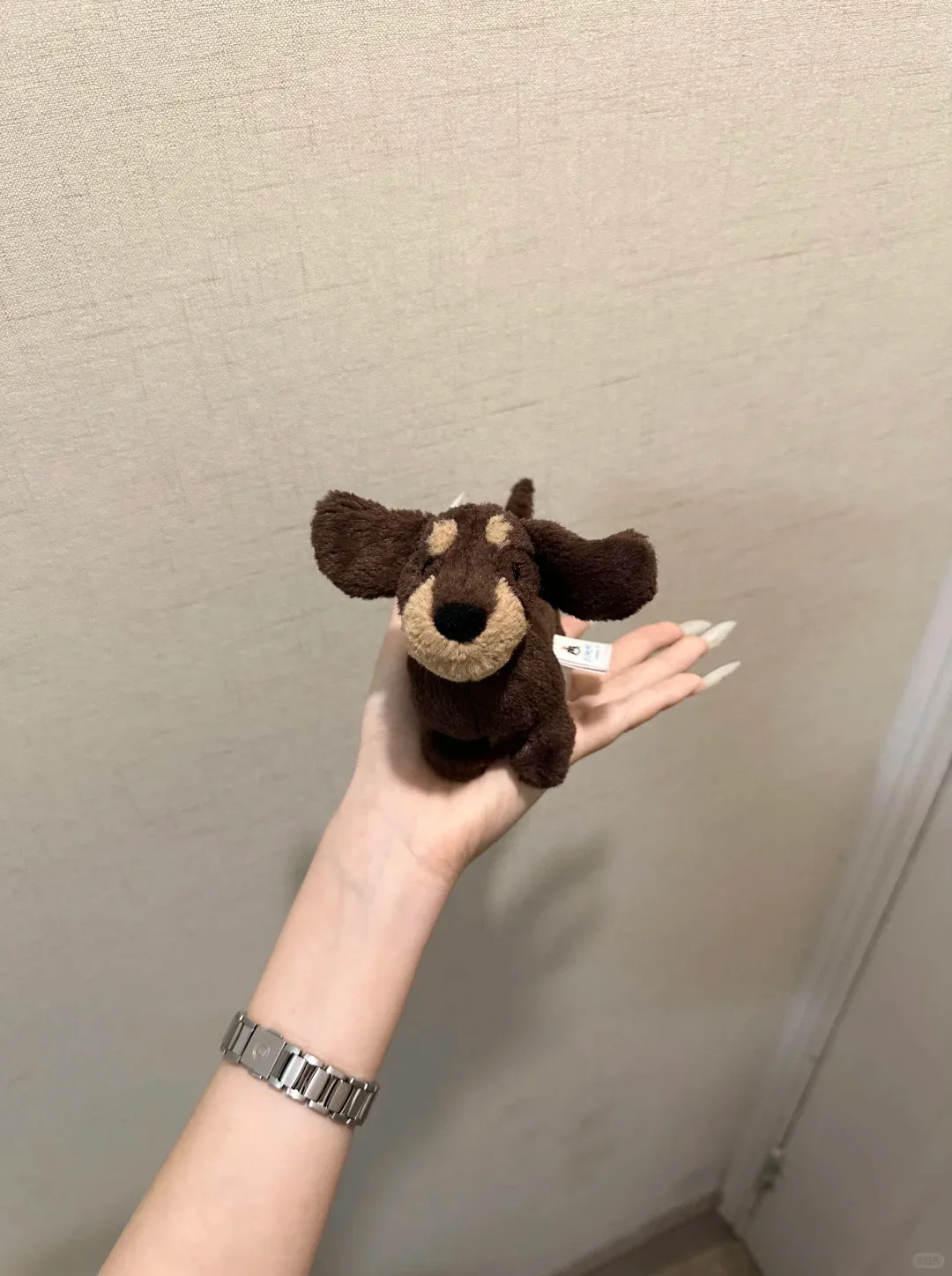 Chaveiro De Pelúcia Fofo De Dachshund, Pingente De Brinquedo Macio. Decoração Para Bolsa.