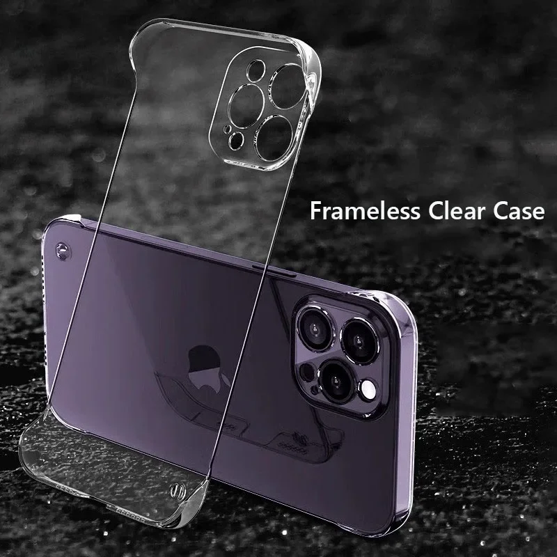 Capa Magnética Ultrafina Sem Moldura Para Iphone 12 (transparente), Compatível Com Carregamento Sem Fio.