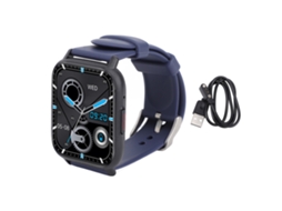 Relógio Inteligente Fitness Tracker Tela Touch 1.85" Ip67 Resistente À Água Para Android App Gloryfit Azul