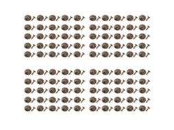 Kit De Rebites De Couro 18mm Resistente À Oxidação Durável Ferro Rebite Stud Acessórios Diy Para Pulseiras Chapéus Cintos Bronze