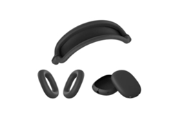 Capa Zruxe Para Airpods Max Em Silicone Preto (proteção 3 Em 1, Anti-riscos, Instalação Fácil)