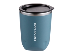 Caneca Térmica de Aço Inoxidável de 300 Ml com Tampa À Prova de Vazamentos MDUG (azul)