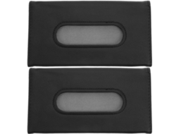 Suporte para lentes de papel para carro, 2 peças, na cor preta, com clipe para dispensador Quebra-sol.