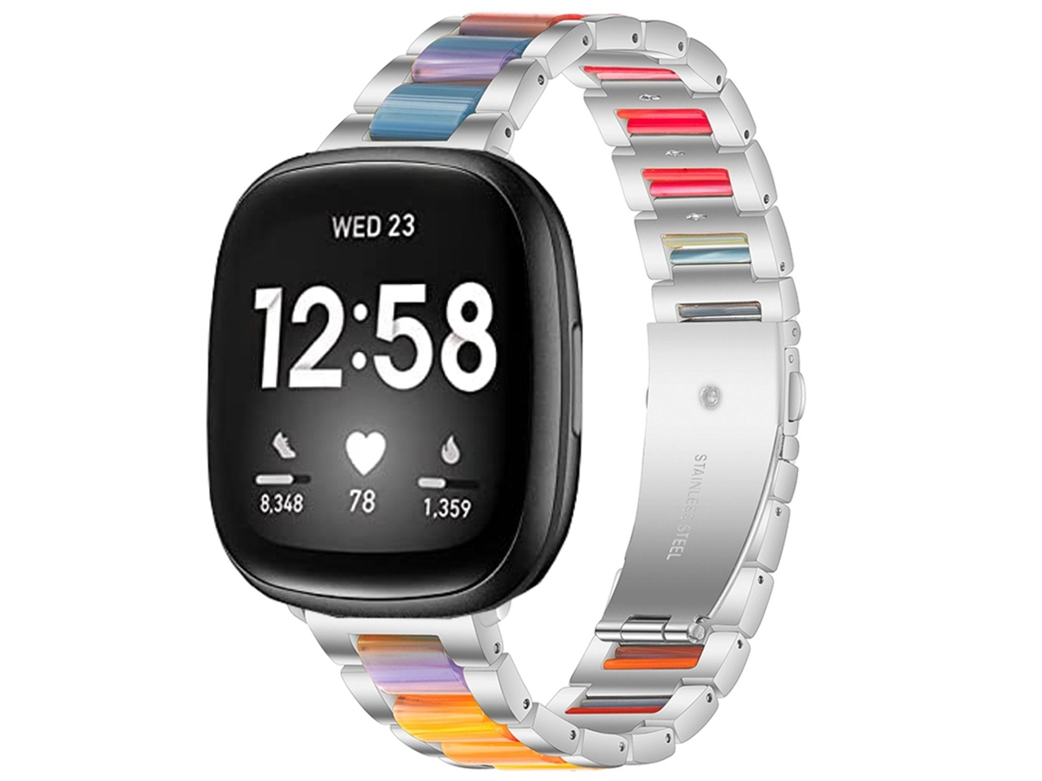 Bracelete Aço Opala para Fitbit by Google Versa Lite Opala