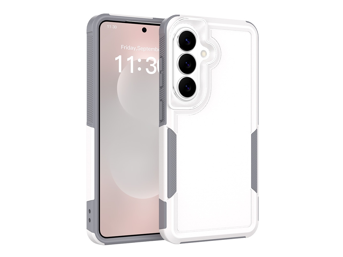 Capa Para Celular 2 Em 1 Anti-queda Com Proteção Completabranco - Samsung A23 4g
