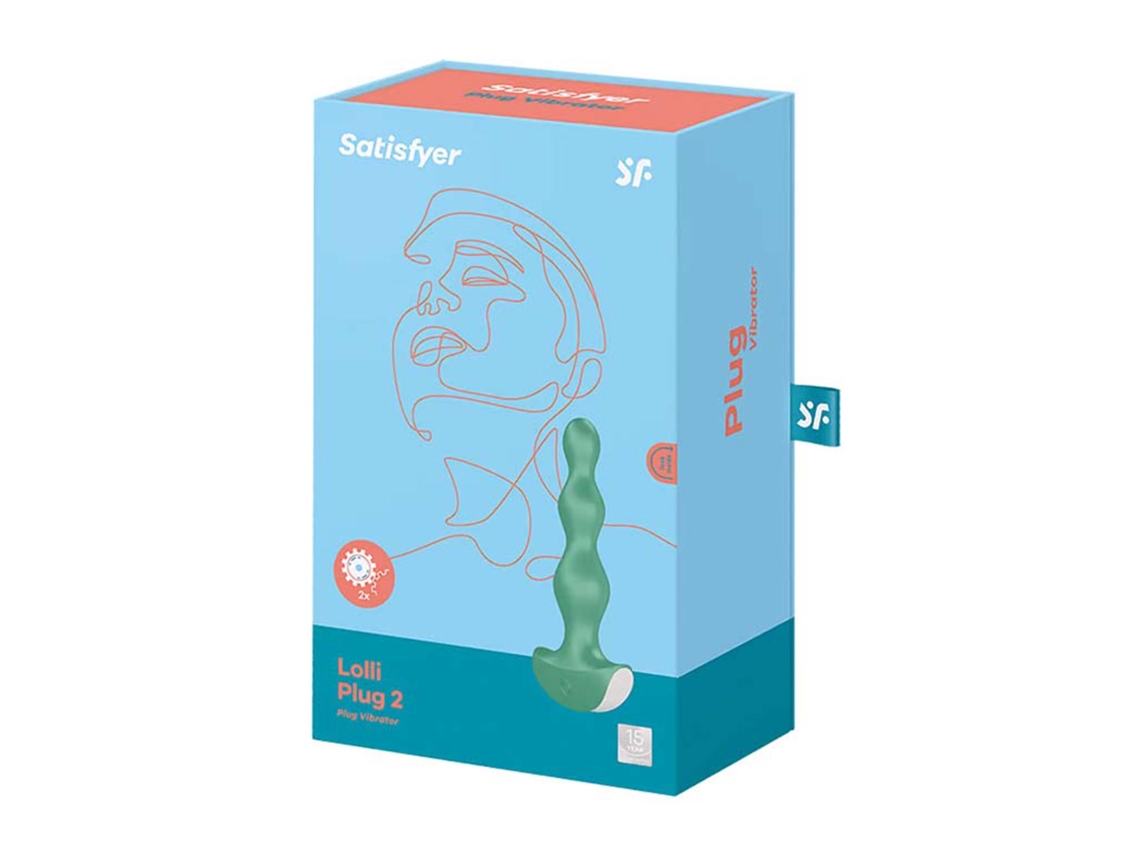 Estimulador SATISFYER Lolli-Plug Vibrador Anal (Azul - 1 Unidad)