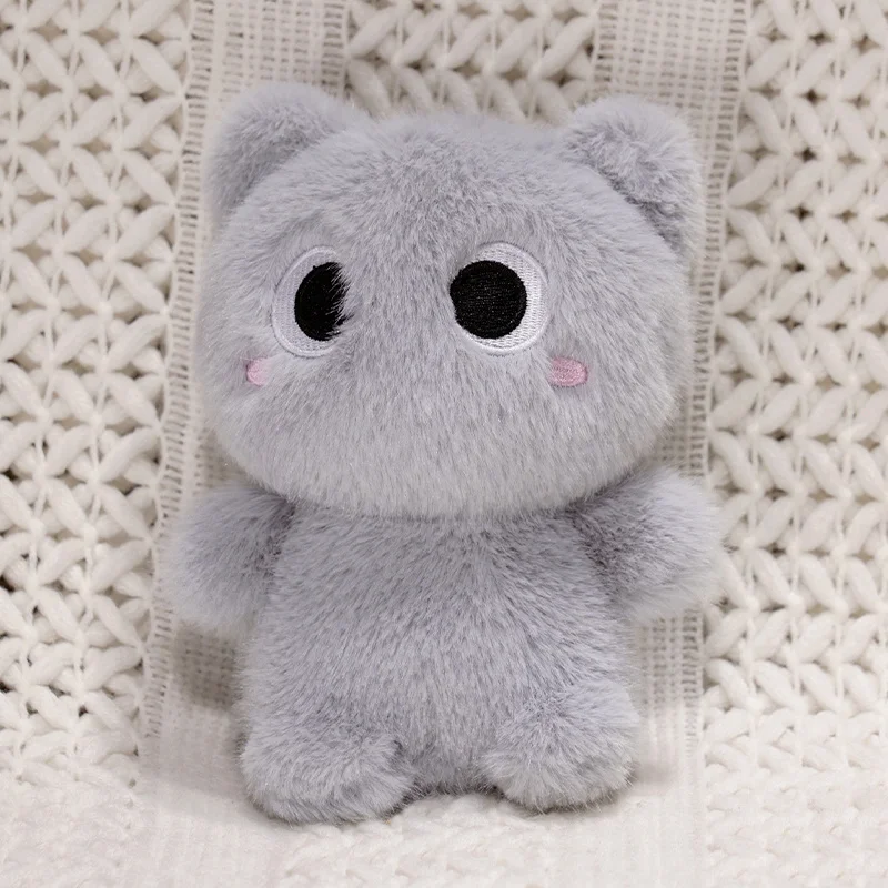 (cinza 20cm) Brinquedo De Pelúcia Macio De Gato Siamês De 20cm