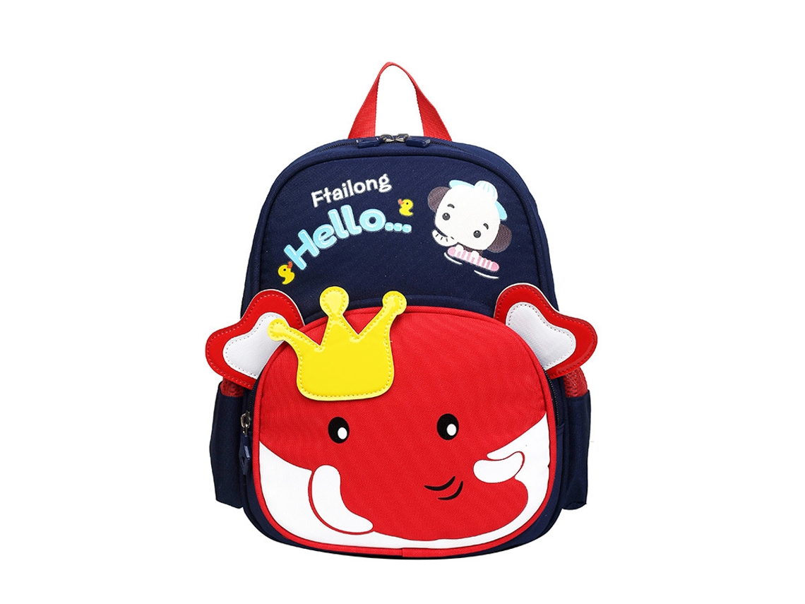 Mochila Eifson Elefante para Educação Infantil - Vermelha
