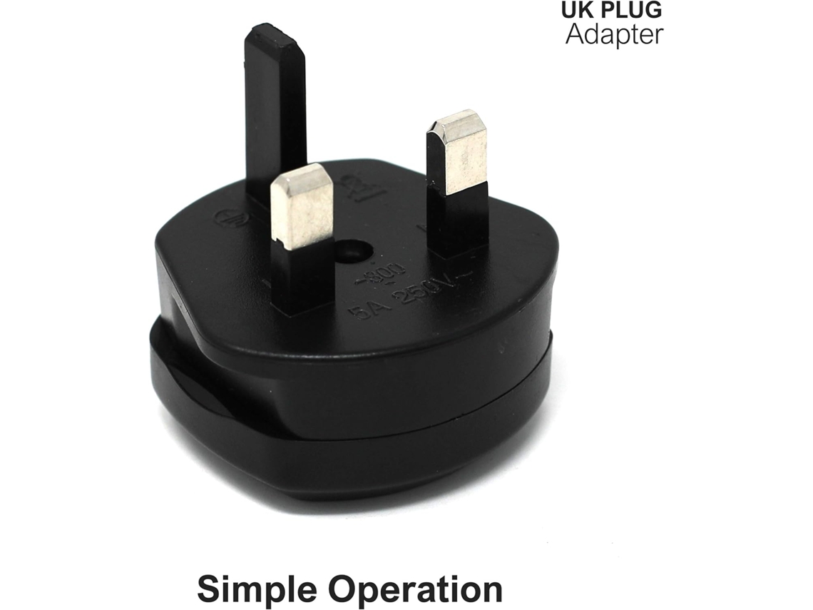 Conjunto De 2 Adaptadores Para Escova Dentes Elétrica|(reino Unido)| Carregamento E Barbeador Elétricos| Preto