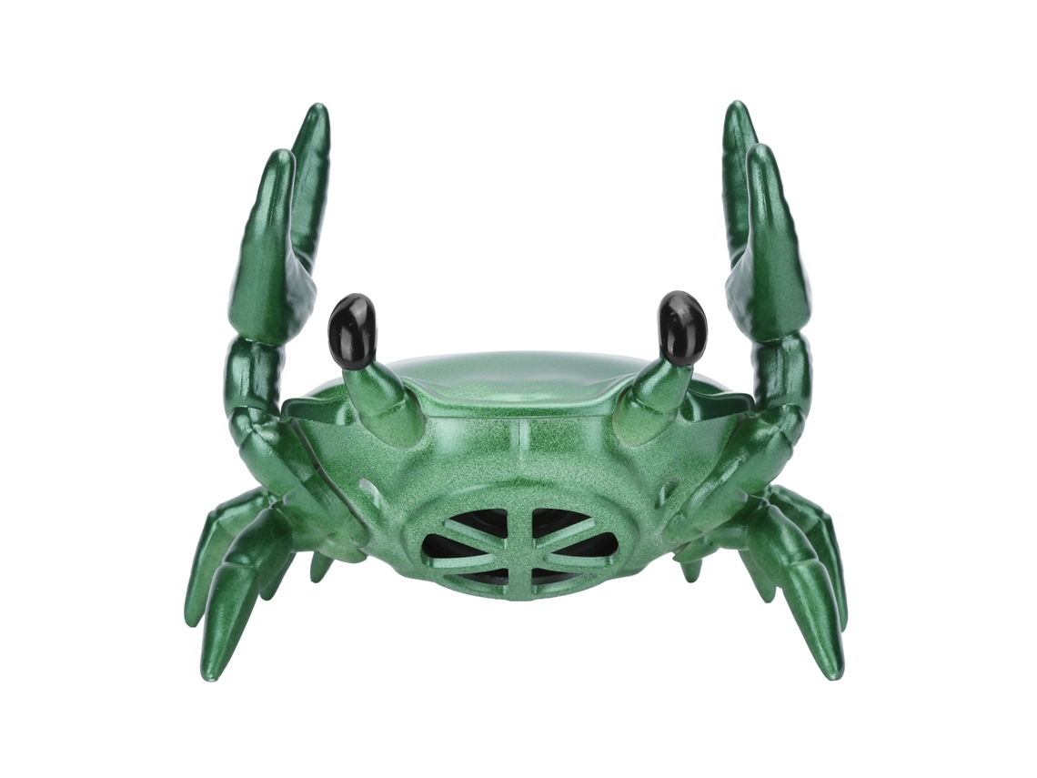 Suporte Para Celular 2 Em 1 Com Alto-falante Bluetooth Forma De Caranguejo Alto-falante Surround 360 Graus Verde