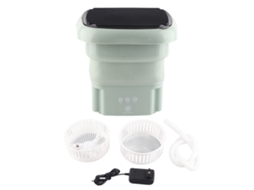 Máquina de Lavar Pequena Plegable Automática para Dormitório 100 240v Verde Plug Us