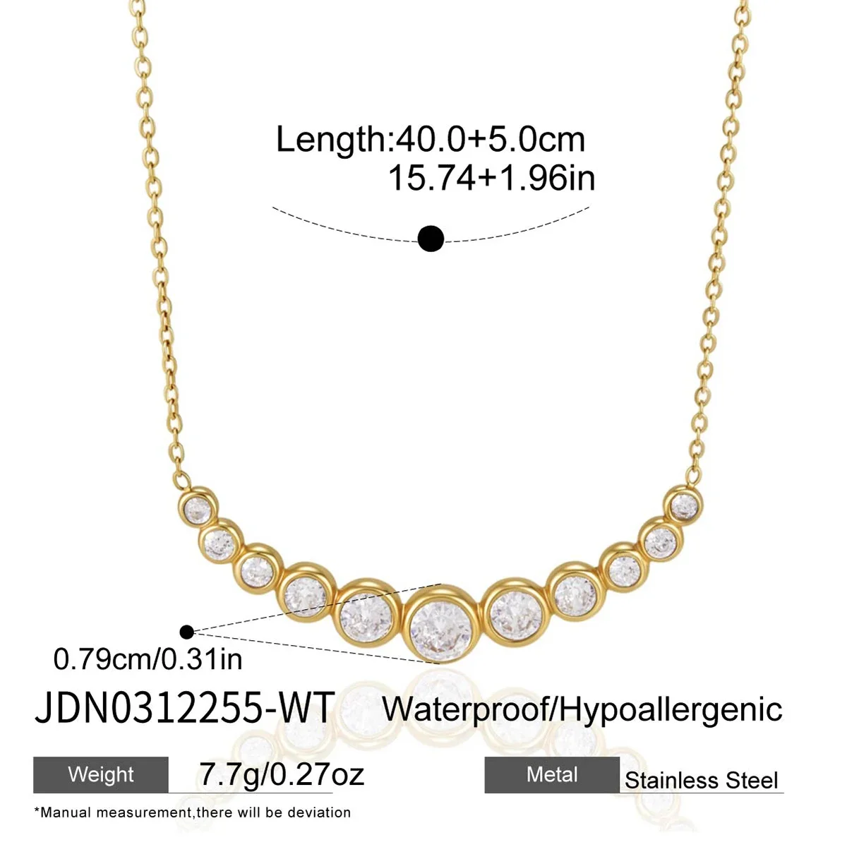 Colar Colorido Com Zircônias Em Formato De Carinha Sorridente, Banhado A Ouro, Ideal Para Presente De Casamento.