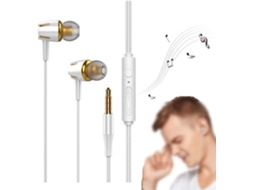 Fones De Ouvido Com Fio, Design Que Brilha No Escuro E Redução Ruído