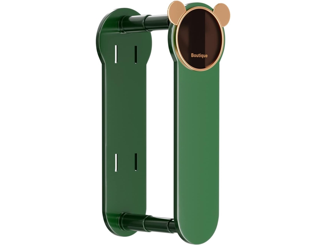 Cabideiro Dobrável De Dois Níveis Para Casa, Sem Necessidade De Furos, Suporte De Cabide Para Parede, Adequado Para Armários E Banheiros, Verde