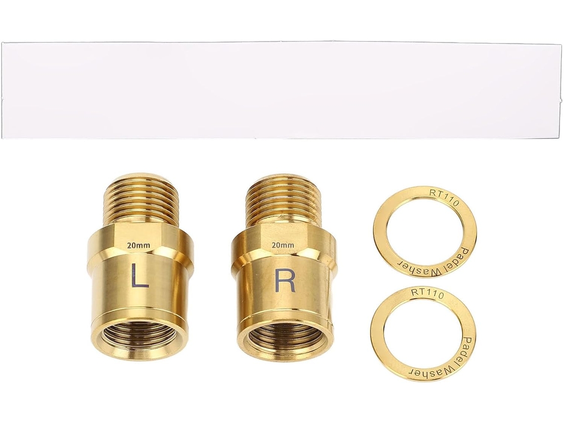 Extensor De Pedal De Bicicleta De 20 Mm , Eixo De Extensão Em Liga De Titânio Com Reforç Gokoco (2 Unidades)