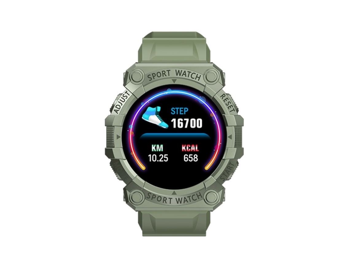 Smartwatch Desportivo Fd68s Ecrã 1.44'' Bluetooth Ios Android - Verde