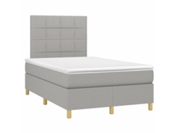 Box Spring Bed, Box Spring Beds Vidaxl Cinzeto Tecido (120 X 190 Cm)