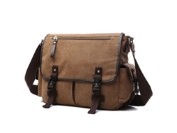 Bolsa De Lona Casual De Um Ombro, Estilo Mensageiro, Preta, Estilo De Rua, Multifuncional, Para Viagem, Estilo Estudante, Para Computador SUNNY SPACES