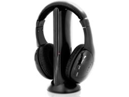 Fones De Ouvido Estéreo Sem Fio Supra Auriculares De Alta Fidelidade Com Microfone E Tela Preta Profissional. Ly Ebike
