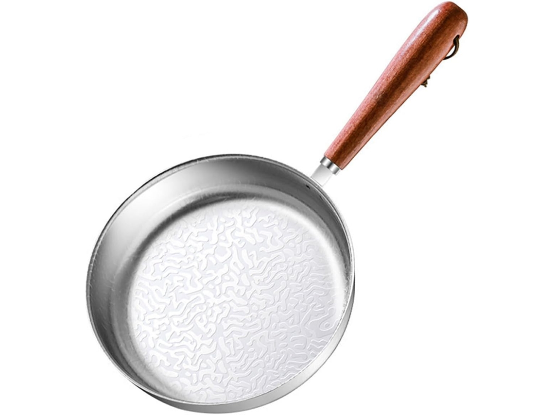 Frigideiras Pequenas Antiaderentes De Aço Inoxidável Com Fundo Plano, Fáceis De Limpar, Ideais Para Camping.