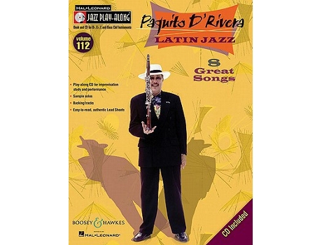 Livro Latin Jazz JPA112 de Paquito D'Rivera (Inglês)
