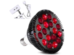 Lâmpada de Terapia Luz Vermelha com Suporte Lâmpada, 660nm Vermelho e 850nm Infravermelho Próximo Combo, Dispo Sitivo para Interr GOKOCO